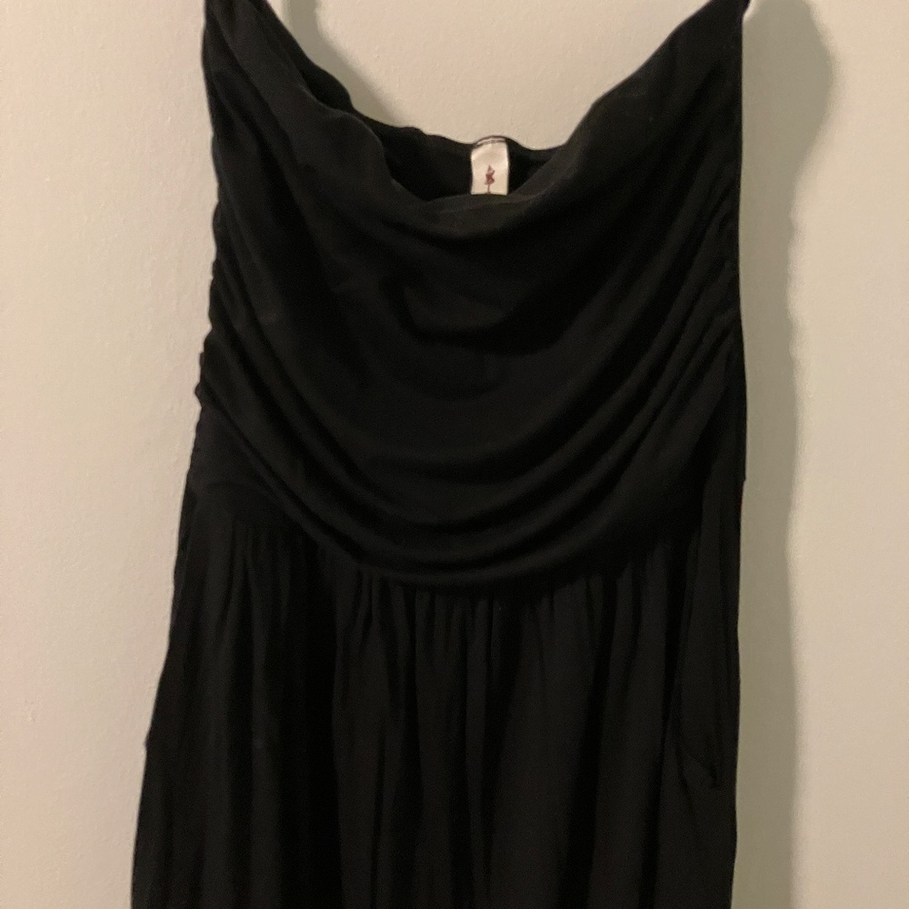 Shop the Mint Strap-less is More Maxi Dress- Black